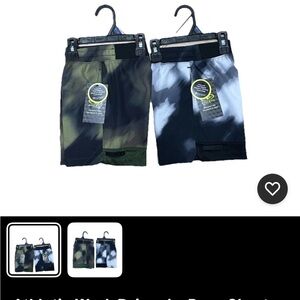 Boys Athletic Shorts Set - Camouflage and Tie-Dye Size 4/5